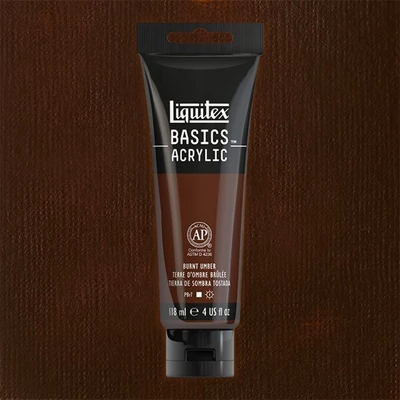 Akrylová farba Liquitex Basics, 118 ml - 128, burnt umber