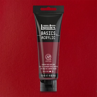 Akrylová farba Liquitex Basics, 118 ml - 311, cadmium red deep hue