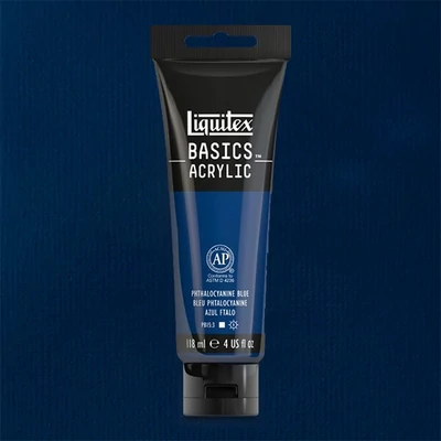 Akrylová farba Liquitex Basics, 118 ml - 316, phthalocyanine blue