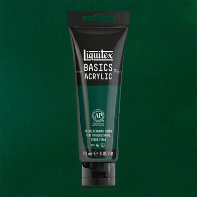 Akrylová farba Liquitex Basics, 118 ml - 317, phthalocyanine green