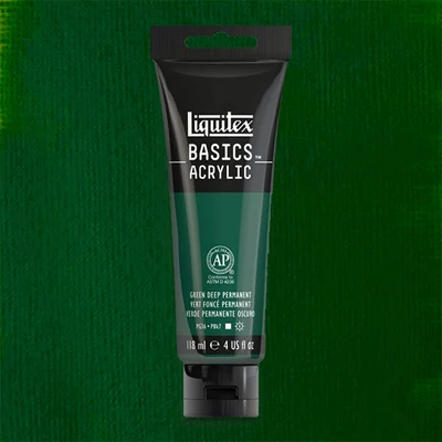 Akrylová farba Liquitex Basics, 118 ml - 350, green deep permanent