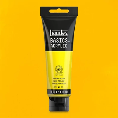 Akrylová farba Liquitex Basics, 118 ml - 410, primary yellow