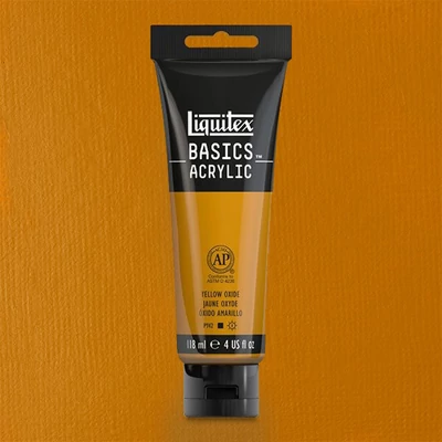 Akrylová farba Liquitex Basics, 118 ml - 416, yellow oxide
