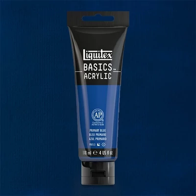 Akrylová farba Liquitex Basics, 118 ml - 420, primary blue