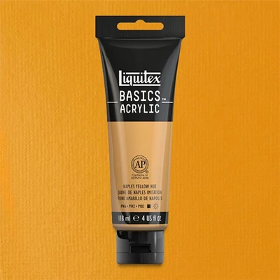 Akrylová farba Liquitex Basics, 118 ml - 601, naples yellow hue