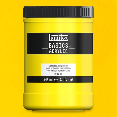 Akrylová farba Liquitex Basics, 946 ml - 159, cadmium yellow light hue