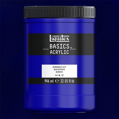 Akrylová farba Liquitex Basics, 946 ml - 380, ultramarine blue