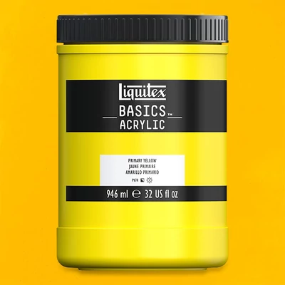 Akrylová farba Liquitex Basics, 946 ml - 410, primary yellow