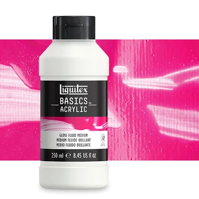 Riediaci médium Liquitex Basics Gloss Fluidné, 250 ml - lesklý