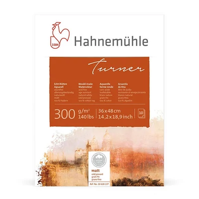 Akvarelový blok  Hahnemühle Turner, 300 g, 10 listov, 36x48 cm