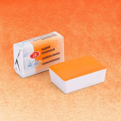 Akvarelová farba v panvičke White Nights, 2,5 ml - 304, cadmium orange