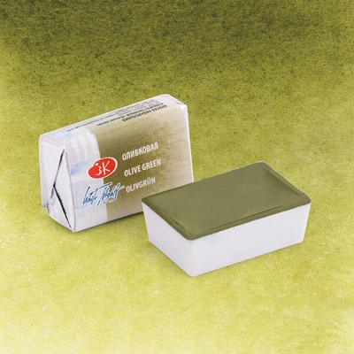 Akvarelová farba v panvičke White Nights, 2,5 ml - 727, olive green