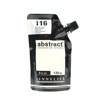 Akrylová farba Sennelier Abstract, 120 ml - 116, titanium white