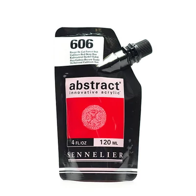 Akrylová farba Sennelier Abstract, 120 ml - 606, cadmium red deep hue