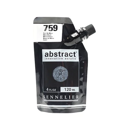 Akrylová farba Sennelier Abstract, 120 ml - 759, mars black