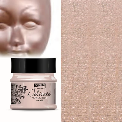 Metalická akrylová farba Delicate, 50 ml - ružové zlato