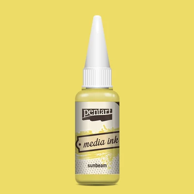 Atramentové farbivo Pentart Media ink, 20 ml - slnečný lúč