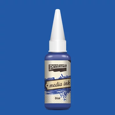 Atramentové farbivo Pentart Media ink, 20 ml - modrý