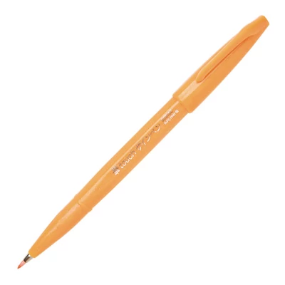 Štetcový popisovač Pentel Brush Sign Pen, SES15C-F, oranžový