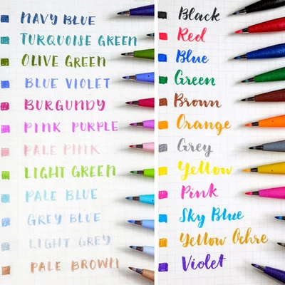 Štetcový popisovač Pentel Brush Sign Pen - v rôznych farbách