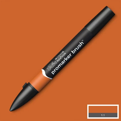Obojstranný alkoholový popisovač Promarker Brush - O345, saddle brown