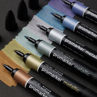 Obojstranný alkoholový popisovač ProMarker Metallic - v rôznych farbách