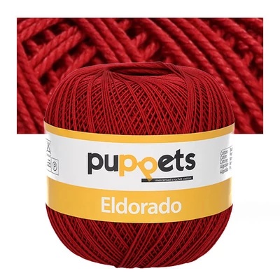 Priadza na háčkovanie, Eldorado 10, 100g, 04321 bordová