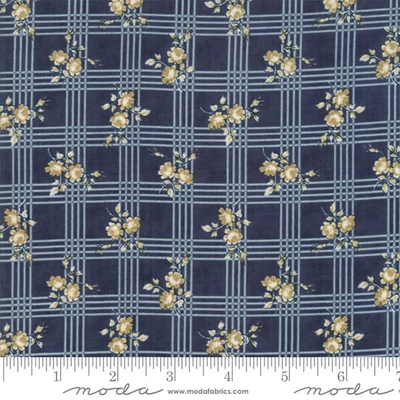 Patchworková tkanina - Moda - Nortport Prints Minick and Simpson 14882-17 navy