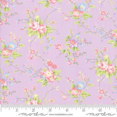 Patchworková tkanina- Moda - Finnegan by Brenda Riddle 18680-15 lilac floral