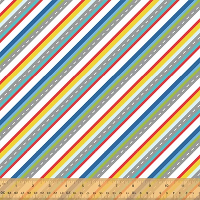 Patchworková tkanina - Windham Fabrics - Around Town 51839-x multi
