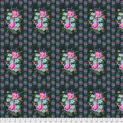 Patchworková tkanina - Free Spirit - Hindsight Stilched Bouquet 147DIM
