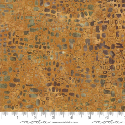 Patchworková tkanina - Moda - Maui Batiks 4353-20 gold