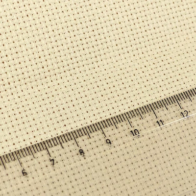 Kongré, krížikové vyšívacie plátno Aida, 14 count - ecru, 30x53 cm