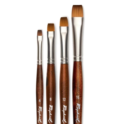 Krátky plochý štetec Raphael Precision 8938 - rôzne veľkosti