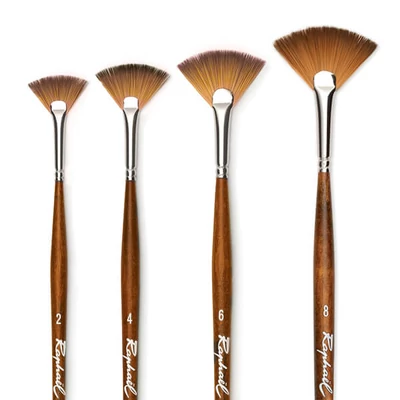 Syntetický vejárový štetec Raphael Precision 8970 - rôzne veľkosti