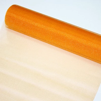 Behúň na stôl z organzy, 23,5 cm, 10 metrov - 022, oranžový