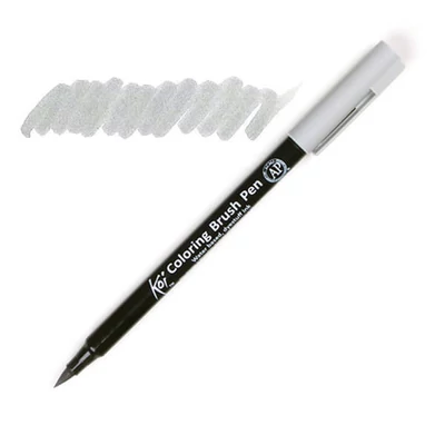 Štetcový popisovač Sakura Koi - 145, light warm gray