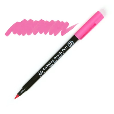 Štetcový popisovač Sakura Koi - 421, magenta pink