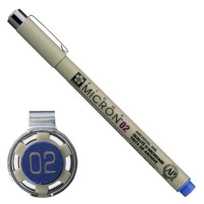 Technické pero Sakura Pigma Micron 02, 0,3 mm - modré