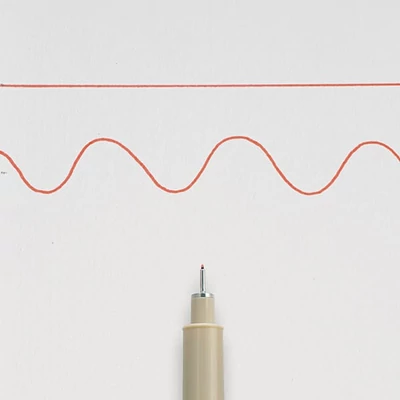 Technické pero Sakura Pigma Micron 02, 0,3 mm - červené