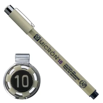 Technické pero Sakura Pigma Micron 10, 0,6 mm - čierne