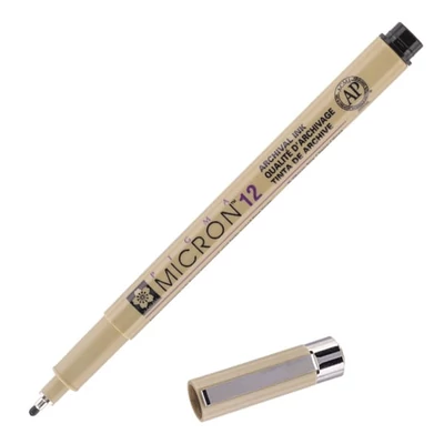 Technické pero Sakura Pigma Micron 12, 0,7 mm - čierne