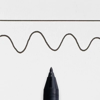 Popisovač Pigma Sensei 10, čierny - 1 mm