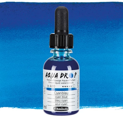 Tekutá akvarelová farba Schmincke Aqua Drop, 30 ml - 480, cyan blue