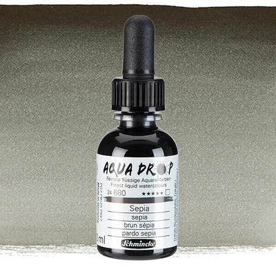 Tekutá akvarelová farba Schmincke Aqua Drop, 30 ml - 680, sepia