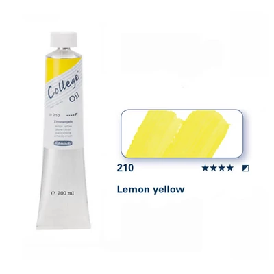 Olejová farba Schmincke College, 200 ml - 210, lemon yellow