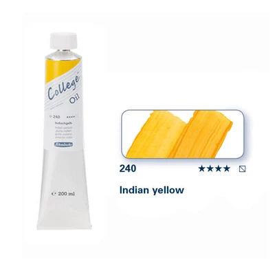 Olejová farba Schmincke College, 200 ml - 240, indian yellow