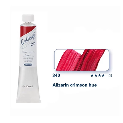Olejová farba Schmincke College, 200 ml - 340, alizarin crimson red