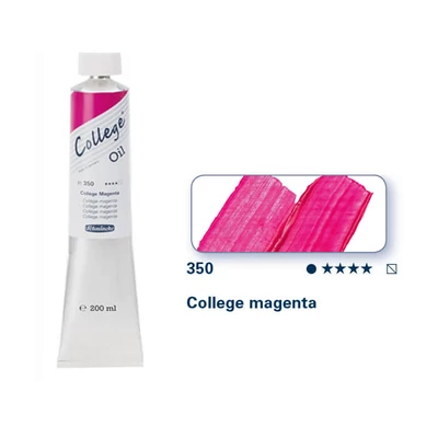 Olejová farba Schmincke College, 200 ml - 350, college magenta
