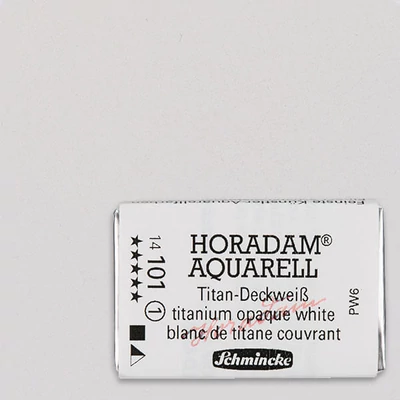 Akvarelová farba Schmincke Horadam, 1/1 v celej panvičke - 101, titanium opaque white
